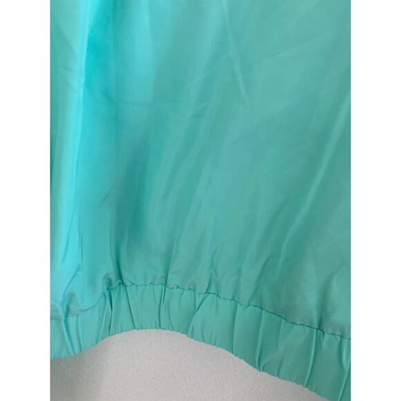 Year of Ours YOS Windbreaker Lucite Green Zip Crop Jacket S - Picture 14 of 14